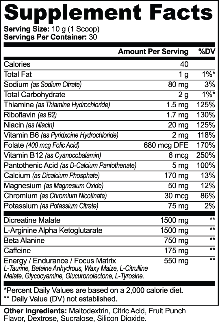 TRiVoltage — Nitric Pre-Workout | Fruit Punch
