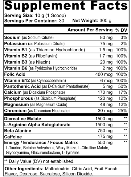 TRiVoltage — Nitric Pre-Workout